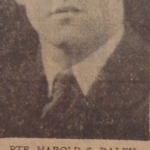 Article announcing Harold’s death along with photo