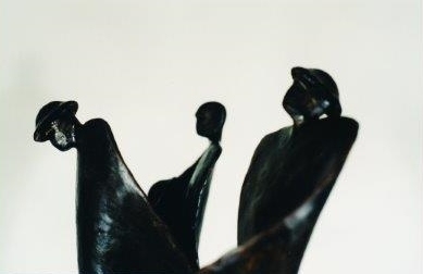 An image of the wax study used to inspire the sculpture An image of the wax study used to inspire the sculpture