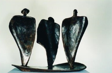 An image of the wax study used to inspire the sculpture An image of the wax study used to inspire the sculpture