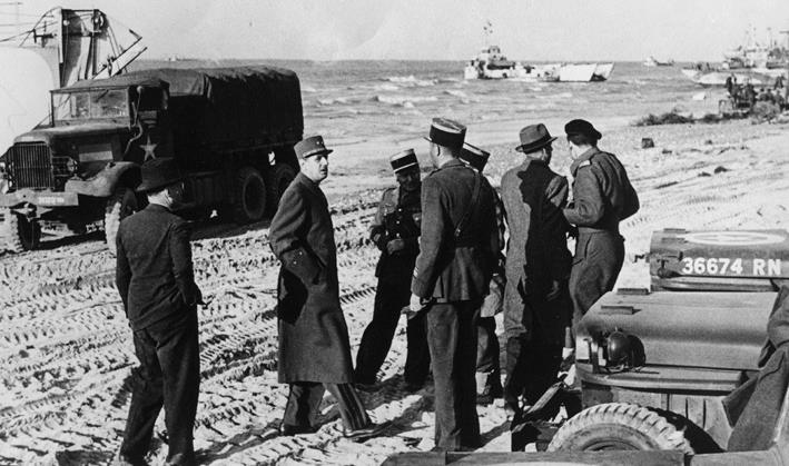 WW2 De Gaulle débarque à Courseulles le 14 juin 1944 